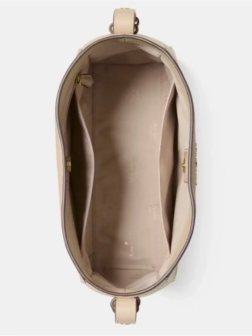 kate spade Juliette Beige Leather Shoulder Bag
